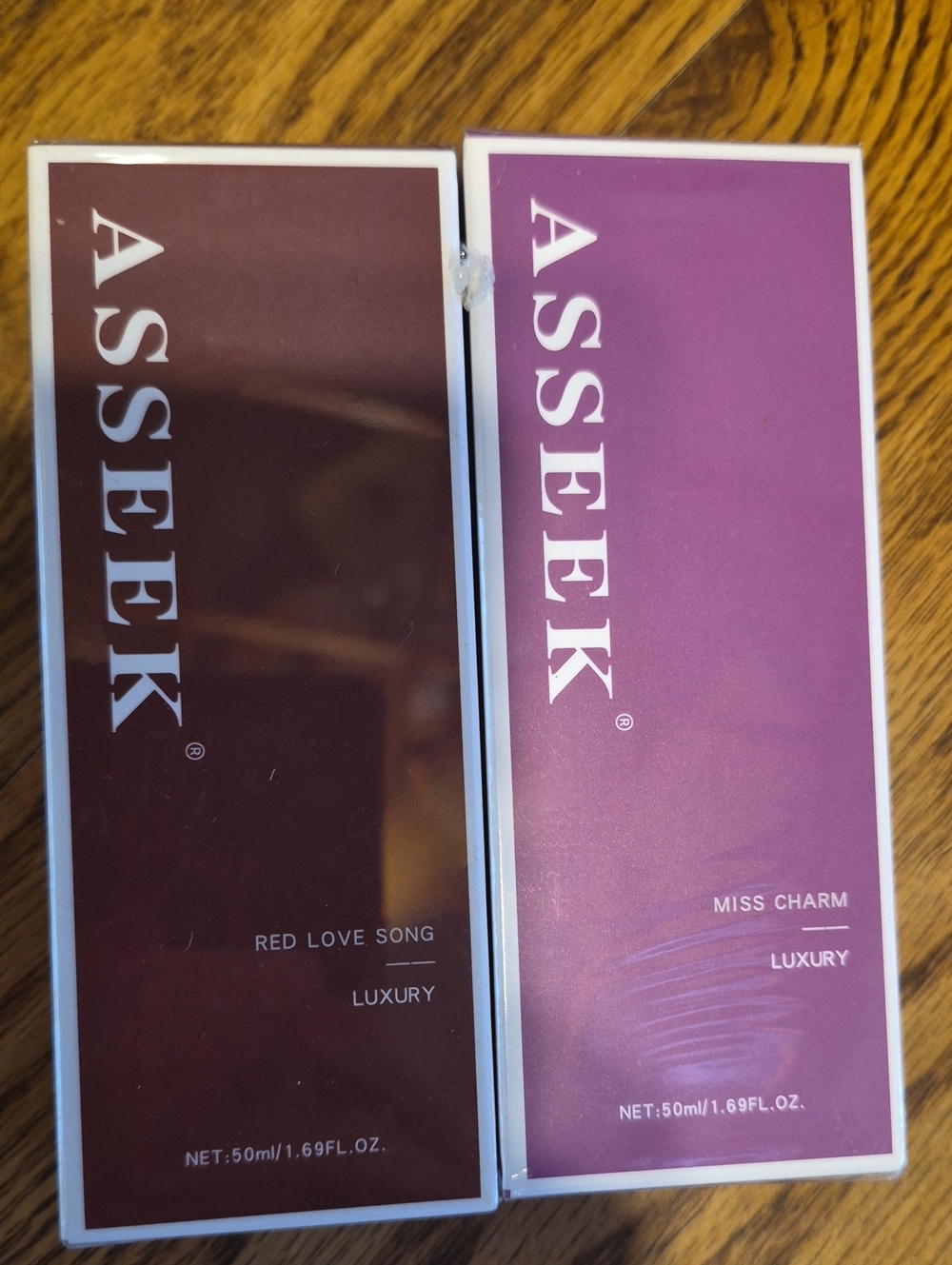 Asseek Red Love Song & Miss Charm (Purple / Burgundy) Nwt